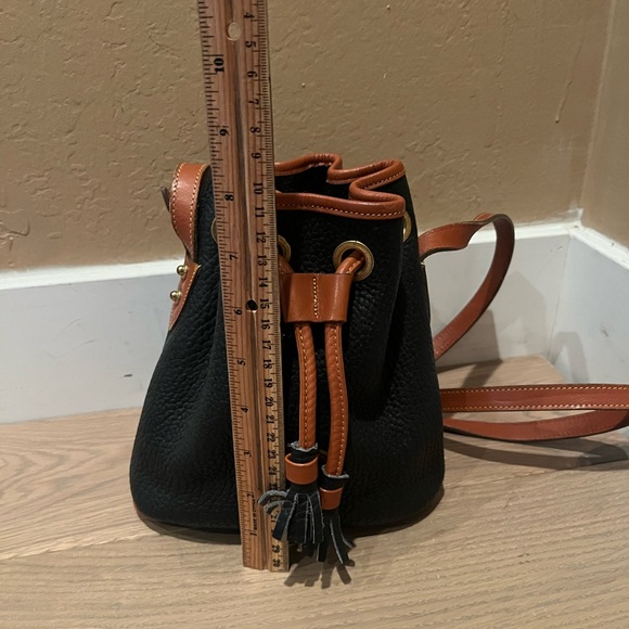 Dooney & Bourke Black and Brown Crossbody Bag with Leather Accents - Picture 10 of 13